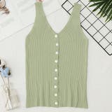 ライトグリーン | tシャツ 無地 vネックvネックノースリーブ | maison de LATIR