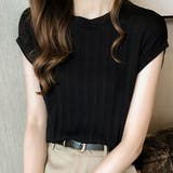 ブラック | レディーストップス 無地 ノースリーブ | maison de LATIR