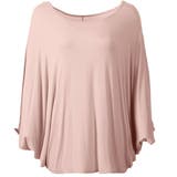 ダークピンク | ドレープ チュニック カットソー | maison de LATIR