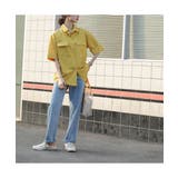 ダブル胸ポケットがポイントのカラーシャツ 大人カジュアル ゆったり | maison de LATIR | 詳細画像10 