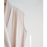 一枚で上品ノースリーブシャーリングの立体感、夏服ブラウス | maison de LATIR | 詳細画像24