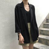 ブラック | サマージャケット カジュアル リラックス | maison de LATIR