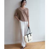 プチハイネックで大人サマーニット 5分袖 シンプル | maison de LATIR | 詳細画像22 