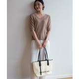 プチハイネックで大人サマーニット 5分袖 シンプル | maison de LATIR | 詳細画像27 