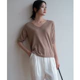 プチハイネックで大人サマーニット 5分袖 シンプル | maison de LATIR | 詳細画像29 