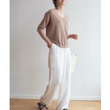 プチハイネックで大人サマーニット 5分袖 シンプル | maison de LATIR | 詳細画像30 