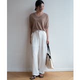 プチハイネックで大人サマーニット 5分袖 シンプル | maison de LATIR | 詳細画像34 