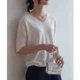 プチハイネックで大人サマーニット 5分袖 シンプル | maison de LATIR | 詳細画像40 