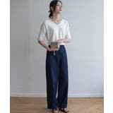 プチハイネックで大人サマーニット 5分袖 シンプル | maison de LATIR | 詳細画像48 