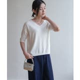 プチハイネックで大人サマーニット 5分袖 シンプル | maison de LATIR | 詳細画像51 