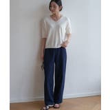 プチハイネックで大人サマーニット 5分袖 シンプル | maison de LATIR | 詳細画像52 