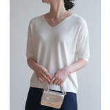 プチハイネックで大人サマーニット 5分袖 シンプル | maison de LATIR | 詳細画像56 