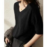 プチハイネックで大人サマーニット 5分袖 シンプル | maison de LATIR | 詳細画像58 