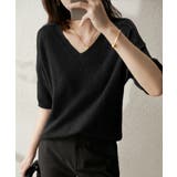 プチハイネックで大人サマーニット 5分袖 シンプル | maison de LATIR | 詳細画像59 