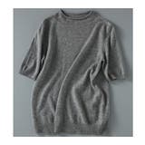 プチハイネックで大人サマーニット 5分袖 シンプル | maison de LATIR | 詳細画像65 