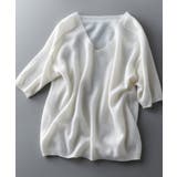 プチハイネックで大人サマーニット 5分袖 シンプル | maison de LATIR | 詳細画像76 