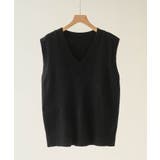 「重ねるだけでこなれる。毎日頼れるシンプルVネックベスト」シンプルVネックニット… | maison de LATIR | 詳細画像14 