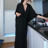 ブラック | シルエットが可愛いドルマンワンピ キレイめ カジュアル | maison de LATIR