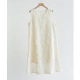 おしゃれな夏服。一枚でこなれる上品シャギーフリンジIラインワンピース | maison de LATIR | 詳細画像11 