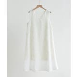 おしゃれな夏服。一枚でこなれる上品シャギーフリンジIラインワンピース | maison de LATIR | 詳細画像20 