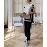 上品ラインサマーニット上下2点セットアップ | maison de LATIR | 詳細画像9 
