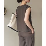 シンプルなデザインがセットアップ ノースリーブ ワイドパンツ | maison de LATIR | 詳細画像4 