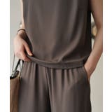 シンプルなデザインがセットアップ ノースリーブ ワイドパンツ | maison de LATIR | 詳細画像6 