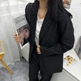 マニッシュな大人コーデにぴったりなセットアップ ワイドパンツ カジュアル | maison de LATIR | 詳細画像3 