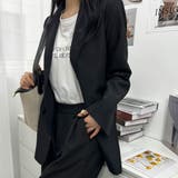 マニッシュな大人コーデにぴったりなセットアップ ワイドパンツ カジュアル | maison de LATIR | 詳細画像10 