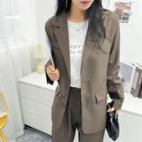 マニッシュな大人コーデにぴったりなセットアップ ワイドパンツ カジュアル | maison de LATIR | 詳細画像19 