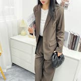 マニッシュな大人コーデにぴったりなセットアップ ワイドパンツ カジュアル | maison de LATIR | 詳細画像21 