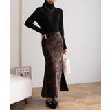 季節感を演出するベロアタイト フィッシュテールスカート レディース | maison de LATIR | 詳細画像7 