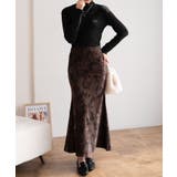 季節感を演出するベロアタイト フィッシュテールスカート レディース | maison de LATIR | 詳細画像11 