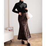 季節感を演出するベロアタイト フィッシュテールスカート レディース | maison de LATIR | 詳細画像13 