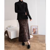 季節感を演出するベロアタイト フィッシュテールスカート レディース | maison de LATIR | 詳細画像16 