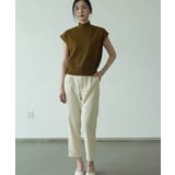 一枚で夏服がオシャレに着こなせる!フレンチスリーブハイネック半袖サマーニット | maison de LATIR | 詳細画像10