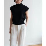 一枚で夏服がオシャレに着こなせる!フレンチスリーブハイネック半袖サマーニット | maison de LATIR | 詳細画像3