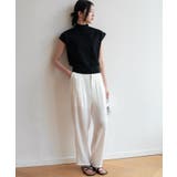 シンプルなデザインが上品なフレンチスリーブハイネックニットトップス モックネック | maison de LATIR | 詳細画像46 