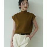 一枚で夏服がオシャレに着こなせる!フレンチスリーブハイネック半袖サマーニット | maison de LATIR | 詳細画像8