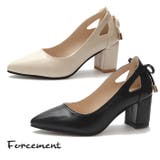 安定感抜群!太ヒール バックリボン スエード | maison de LATIR | 詳細画像1