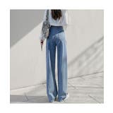 美しいシルエットでコーデの主役になるハイウエストストレートデニム ウエスト調整ボ… | maison de LATIR | 詳細画像5 