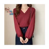 ゆったりしたサイズ感の大人めニット レイヤード Vネックニット | maison de LATIR | 詳細画像5