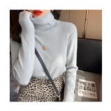 程よいフィット感が上品なハイネックニット タートルネック 秋ニット | maison de LATIR | 詳細画像3