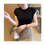 コーデを上品に仕上げるフレンチスリーブサマーニット 冬 無地 | maison de LATIR | 詳細画像4 