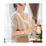 上品な可愛らしさを演出するクロシェ編みショート丈ニット かぎ編み | maison de LATIR | 詳細画像2 