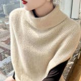 トレンドライクなレイヤードコーデに仕上げるハイネックニットベスト ニットジレ 韓国 | maison de LATIR | 詳細画像2