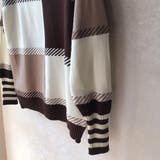 大胆な配色デザインがコーデの主役になるブロック配色ハイネックニット | maison de LATIR | 詳細画像6