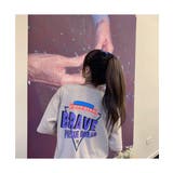 ビッグプリントデザインがオシャレなTシャツ 半袖 バックプリント | maison de LATIR | 詳細画像4