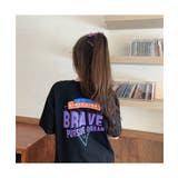 ビッグプリントデザインがオシャレなTシャツ 半袖 バックプリント | maison de LATIR | 詳細画像7