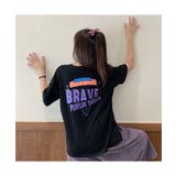 ビッグプリントデザインがオシャレなTシャツ 半袖 バックプリント | maison de LATIR | 詳細画像8